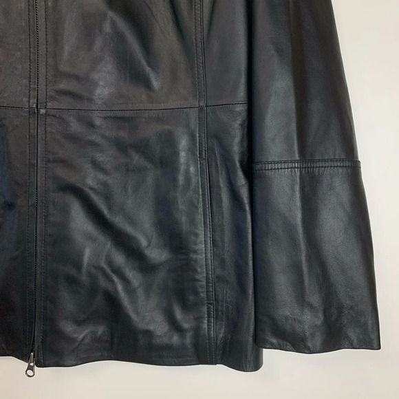 Danier Leather  Jacket Full Front Zip Women’s Size 2X Grunge Goth Capsule Punk - Picture 10 of 13